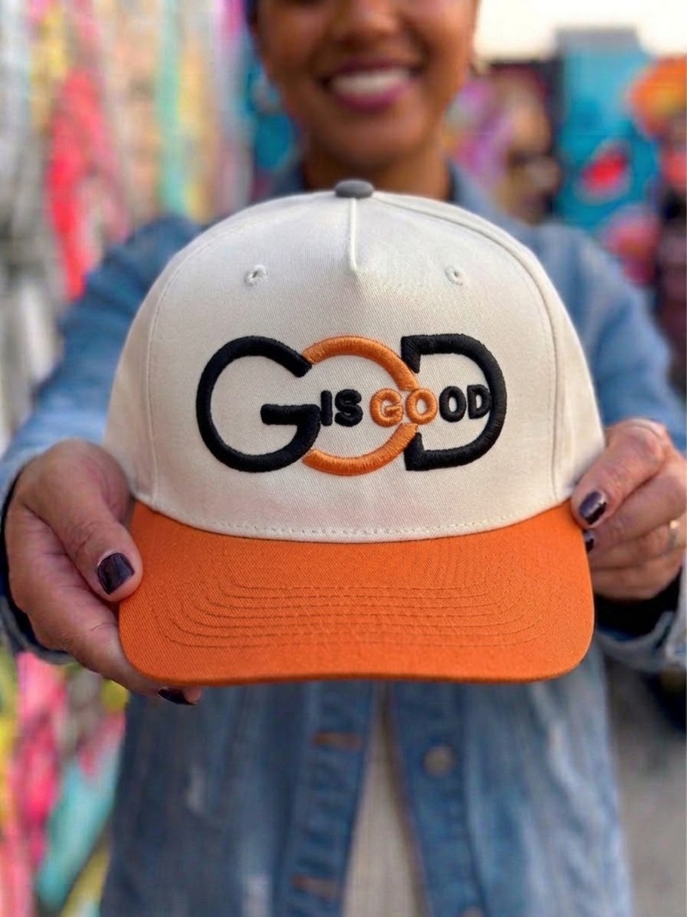 Simply Stitched God Is Good. 3d Puff. Choose color/foam or canvas.